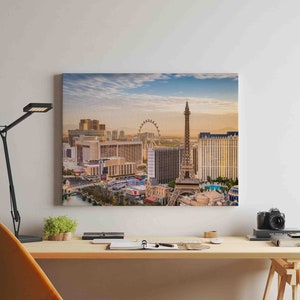 Las Vegas Canvas Wall Art Print - City Wall Art - Ready to Hang - Large Sizes Available - Canvas by Wild West