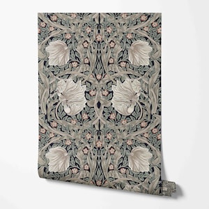 Pimpernel Wallpaper - William Morris Pattern - Removable Peel & Stick Wallpaper by Wild West - Pre-pasted - Non-pasted Materials