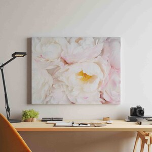 Peony Print Canvas Wall Art - Floral Wall Art - Ready to Hang - Large Sizes Available - Canvas by Wild West