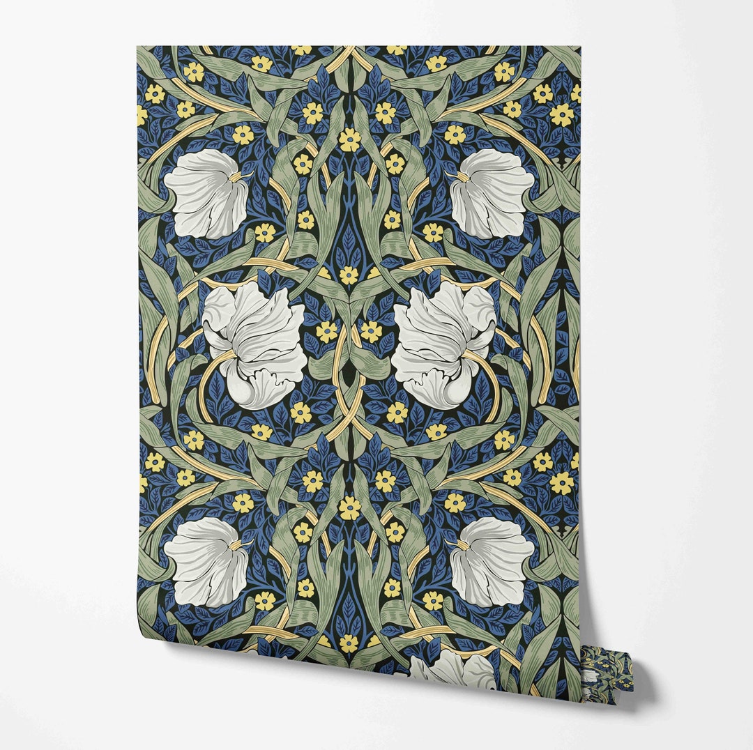 Pimpernel Wallpaper William Morris Pattern Removable Peel & Stick