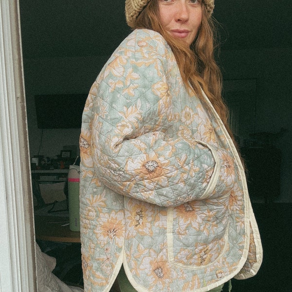 Jewelia Quilted Kimono