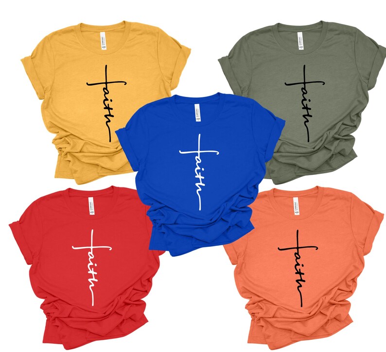 Faith Shirt Faith Cross Shirt Christian Shirts Love and - Etsy