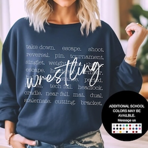 wrestling sweatshirt, wrestling mom, wrestler hoodie, wrestling shirt, sports mom, proud wresting mom