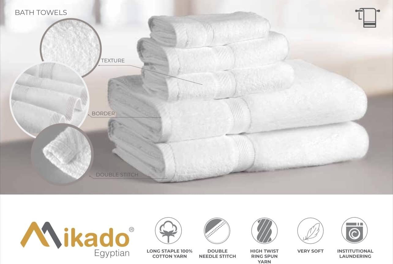 Egyptian Cotton 700GSM Luxe Collection Super Soft Extra Thick