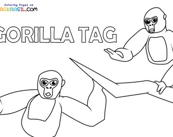 Editable Stickers Gorilla Tag SVG, Gorilla Tag PNG, Vinyl Sticker to ...