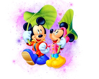Mickey and minnie mouse png design, Mickey mouse png clipart, minnie mouse png instant download