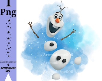 Frozen Olaf Watercolour Background, Olaf Png Clipart, Frozen