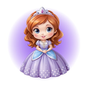 Princess sofia png clipart, sofia the first png, cute sofia birthday, Princess birthday, instant download