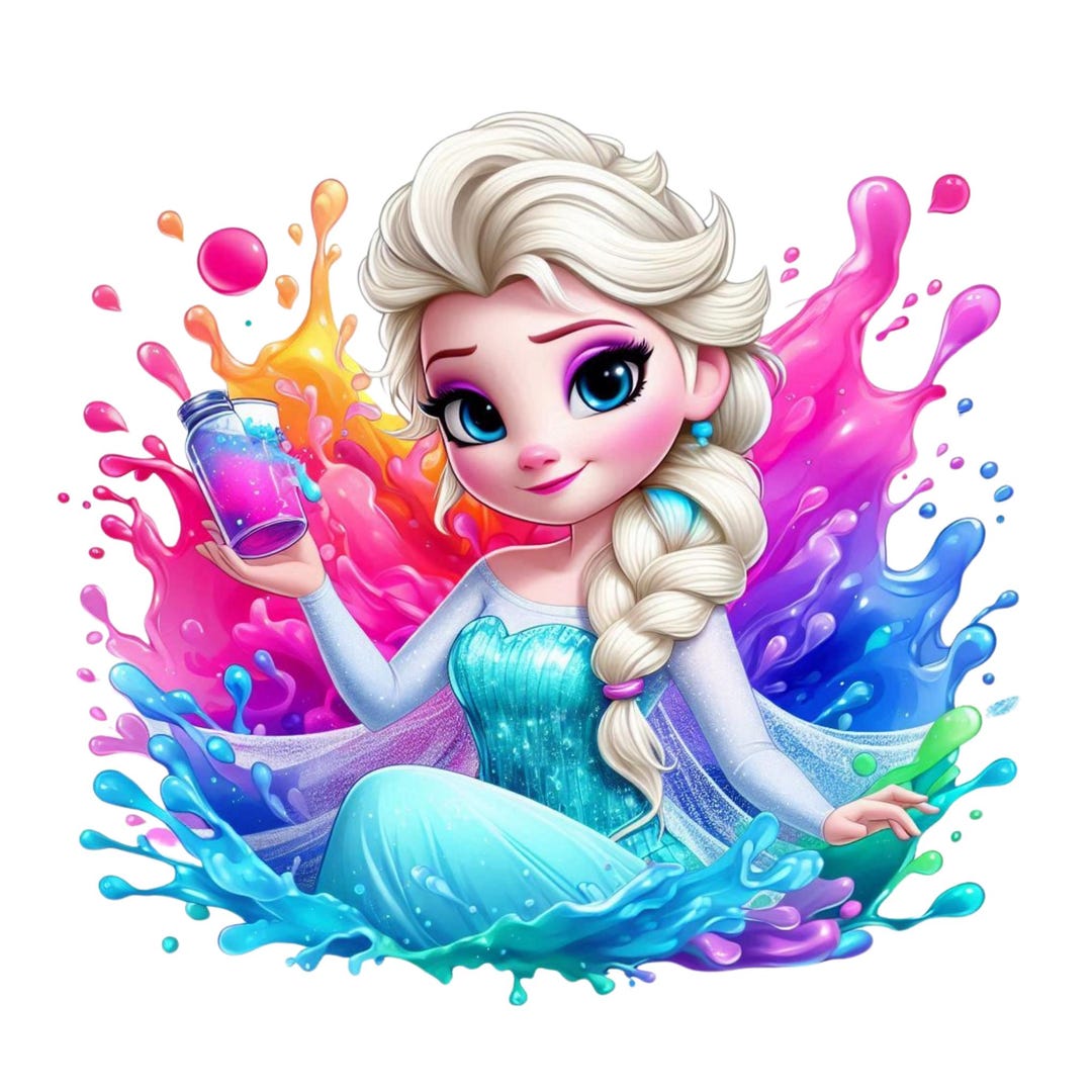 Elsa Princess Graphics Princess Elsa Splash Design, Princess Elsa Png Clipart, Frozen Princess ...