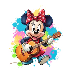 Minnie mouse guitar - Etsy 日本