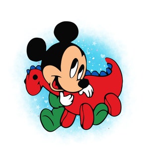 Baby Mickey mouse watercolor background, Baby Mickey mouse png clipart, Mickey mouse png, instant download