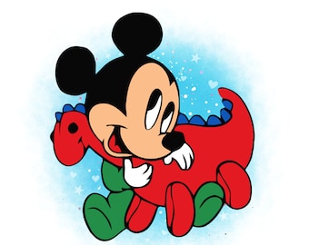 Baby Mickey mouse watercolor background, Baby Mickey mouse png clipart, Mickey mouse png, instant download