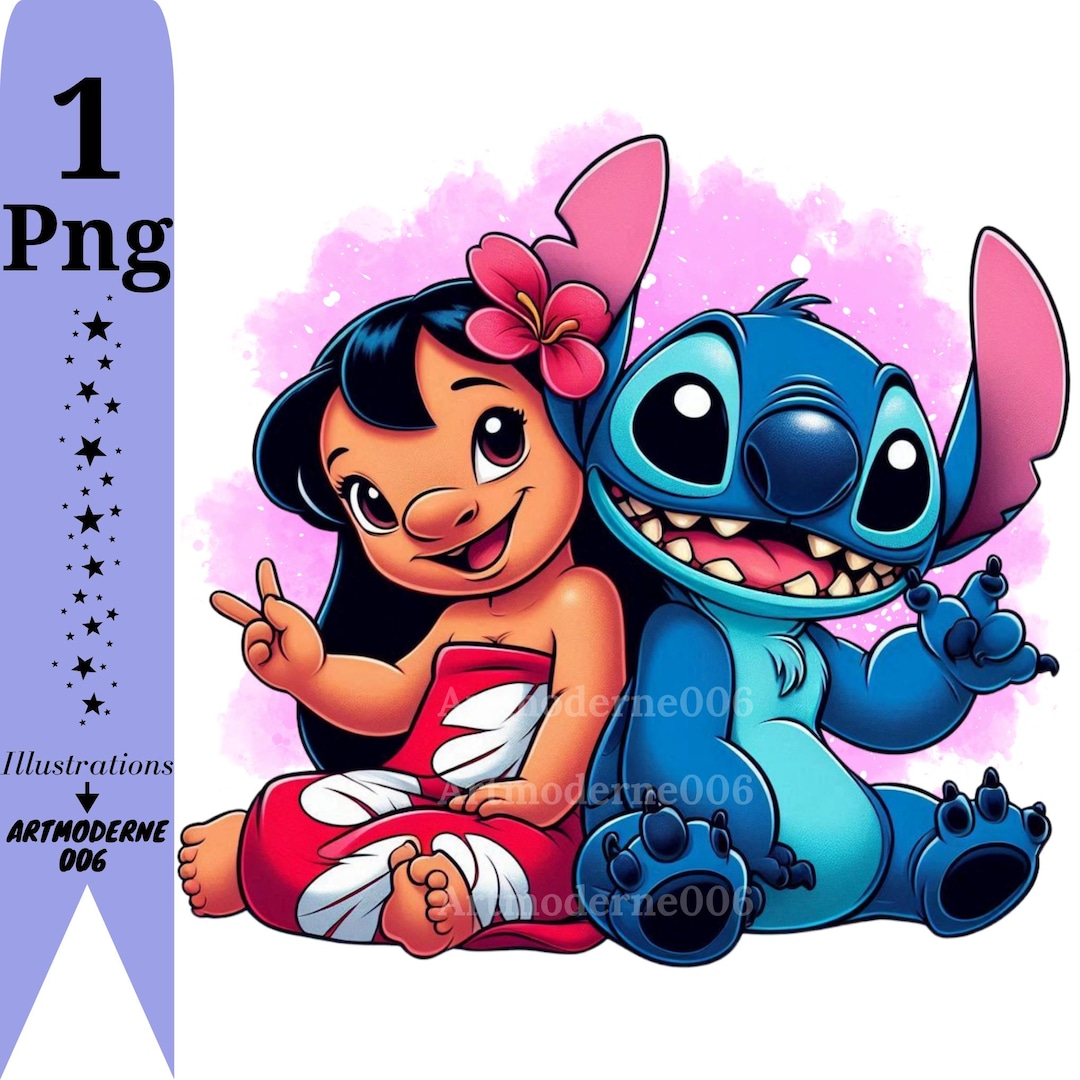 Lilo and Stitch Png Clipart, Watercolor Background, Stitch Png, Lilo Png,  Cute Stitch, Best Friends, Instant Download - Etsy, image size:1080x1080