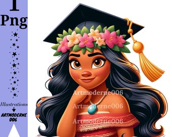 Moana afstuderen ontwerp, moana png clipart, prinses moana png, moana school, instant download