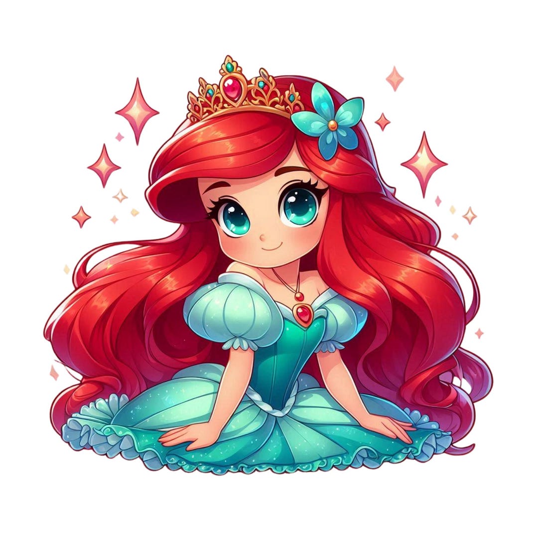 The Little Mermaid Png Clipart, Princess Ariel Png, Cute Ariel, Instant ...