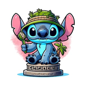 stitch png clipart, stitch safari design, lilo and stitch character,  instant download