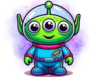 Toy story alien png clipart, alien png, toy story png clipart, toy story character,  instant download