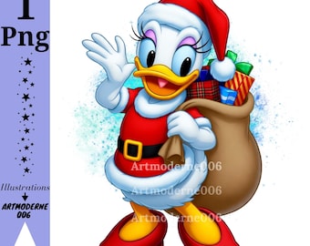Daisy duck watercolor background, Daisy duck png clipart, mickey