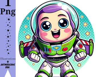 Buzz Lightyear png clipart, Baby Buzz Lightyear, Toy Story png, postać z Toy Story, natychmiastowe pobieranie