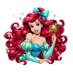 The little mermaid png clipart, Princess ariel png, Princess png, ariel png, instant download