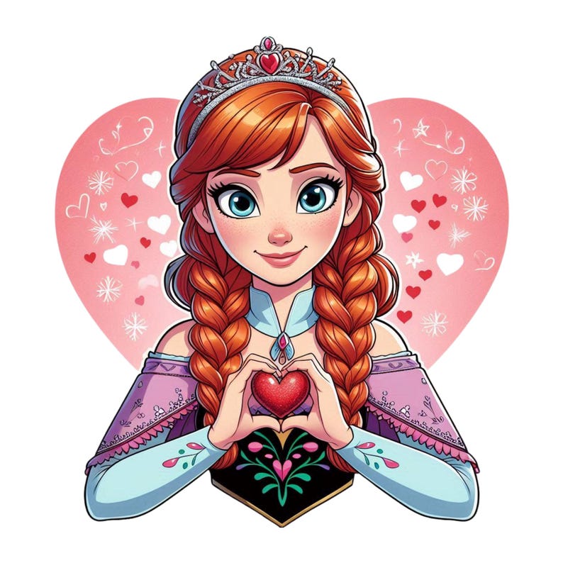 Karton Anna Princess Anna Png Clipart, Princess Anna Love Design, Frozen Princess ...