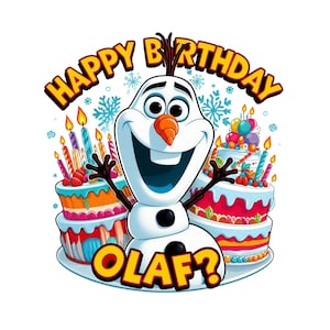 cute olaf birthday, olaf png clipart, frozen olaf, elsa olaf, instant download