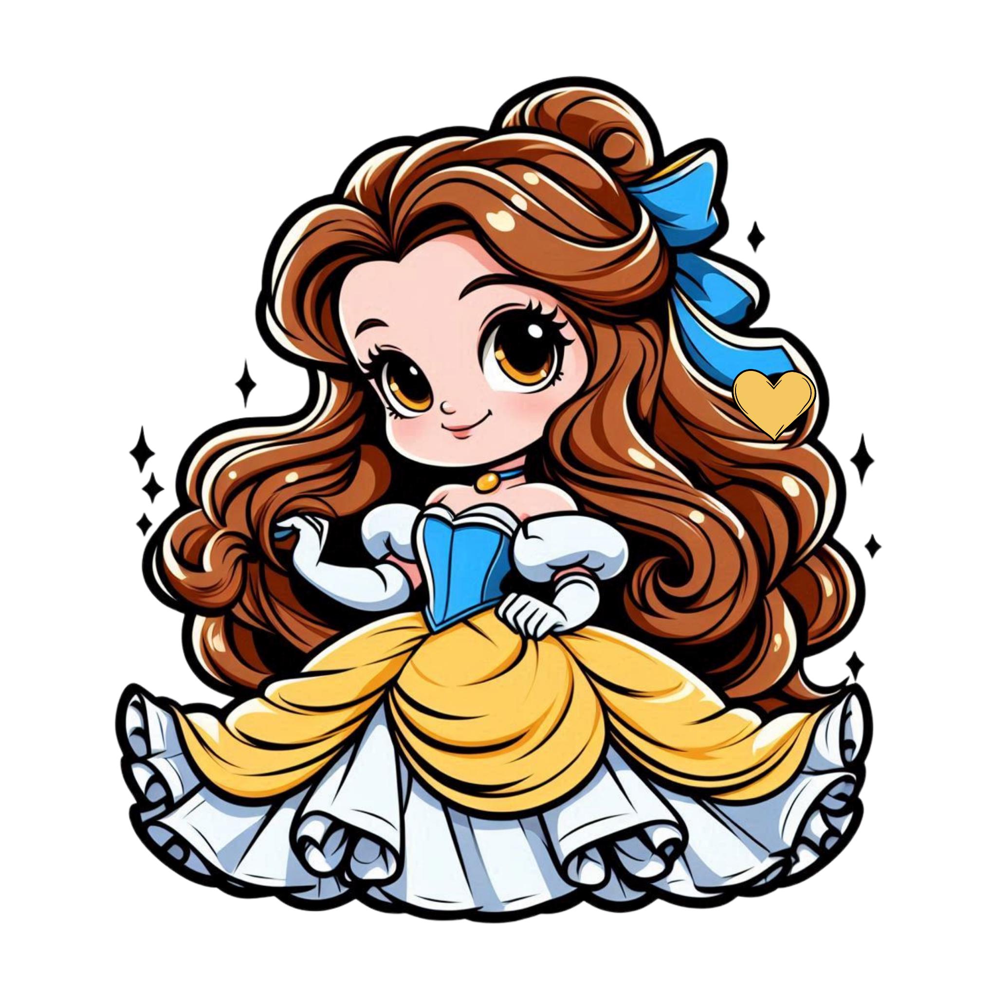 Princess Belle Png Clipart, Beauty and the Beast Png, Cute Belle Image ...