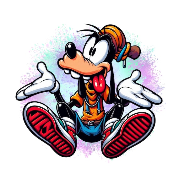 Goofy Splash Design, Goofy Png Clipart, Mickey Mouse Friends