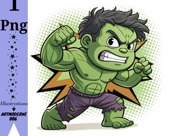 Hulk png clipart, hulk bang design, super hero, cute hulk image,  instant download