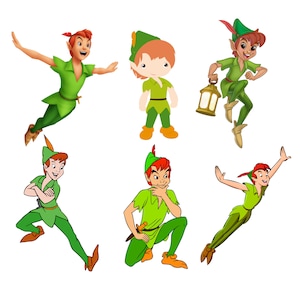 Peter pan png bundle, Peter pan png clipart set, Peter pan package, instant download, high quality