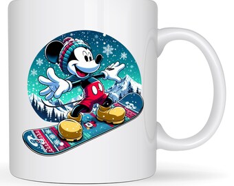 Mickey Mouse Snowboard, Mickey Mouse Png Clipart, Mickey Mouse
