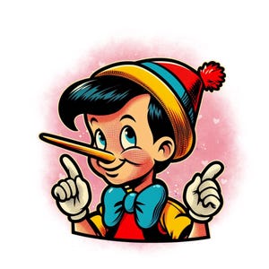 Pinocchio png clipart, Pinocchio watercolor background, Pinocchio birthday, instant download