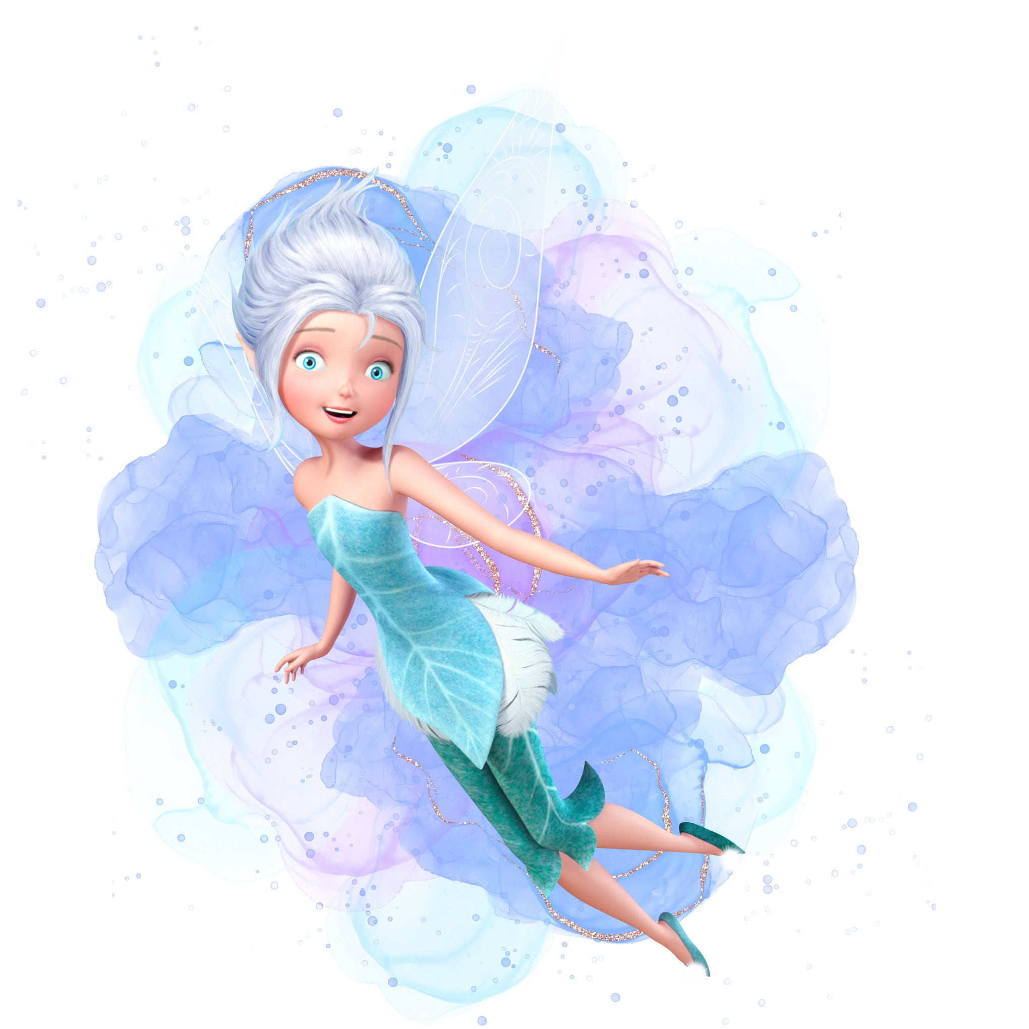 Tinker Bell Winkle Watercolour Background, Tinker Bell Png Clipart