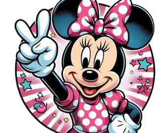 minnie mouse png clipart, minnie mouse victory, cute minnie mouse image, instant download