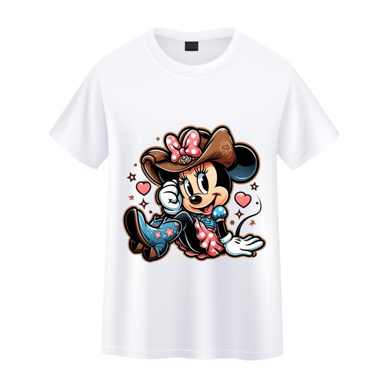 minnie mouse png clipart, minnie mouse cowgirl, cute minnie mouse, instant download image 2