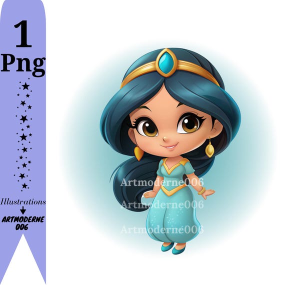 プリンセスジャスミンのPNGクリップアート、アラジンプリンセス
