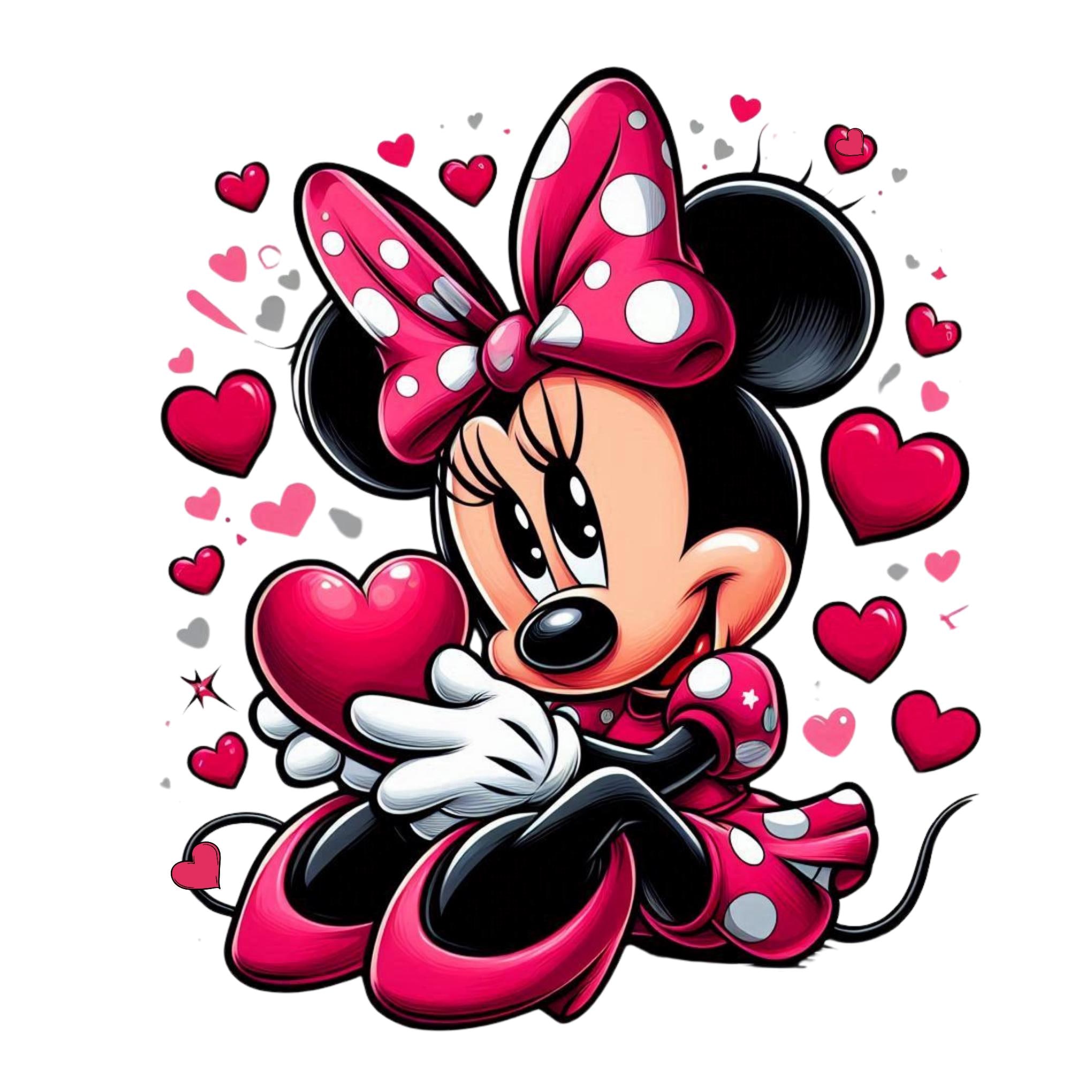 Minnie mouse valentine's day, Minnie mouse png clipart, minnie mouse love, instant download