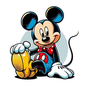 Imágenes prediseñadas de Mickey Mouse, linda imagen de Mickey Mouse, cumpleaños de Mickey Mouse, descarga instantánea