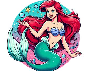 The little mermaid png clipart, Princess ariel png clipart, Princess png, ariel png, instant download