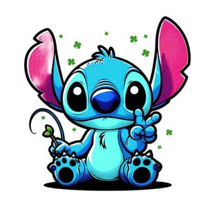 stitch png clipart, stitch victory, cute stitch image, lilo and stitch character, instant download