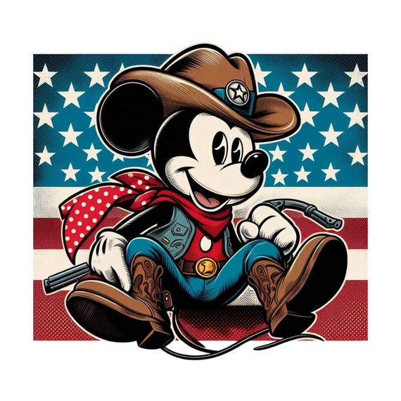 ミッキーマウスのPNGクリップアート、ミッキーマウスカウボーイ