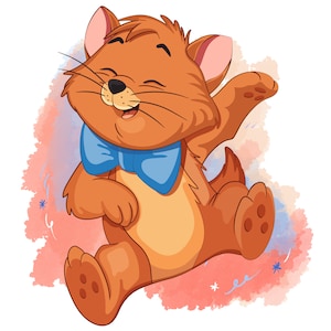 Fond aquarelle des aristochats Toulouse, clipart png Toulouse, png aristochats, téléchargement immédiat