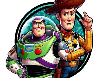 Sheriff woody and buzz lightyear png clipart, Sheriff woody png