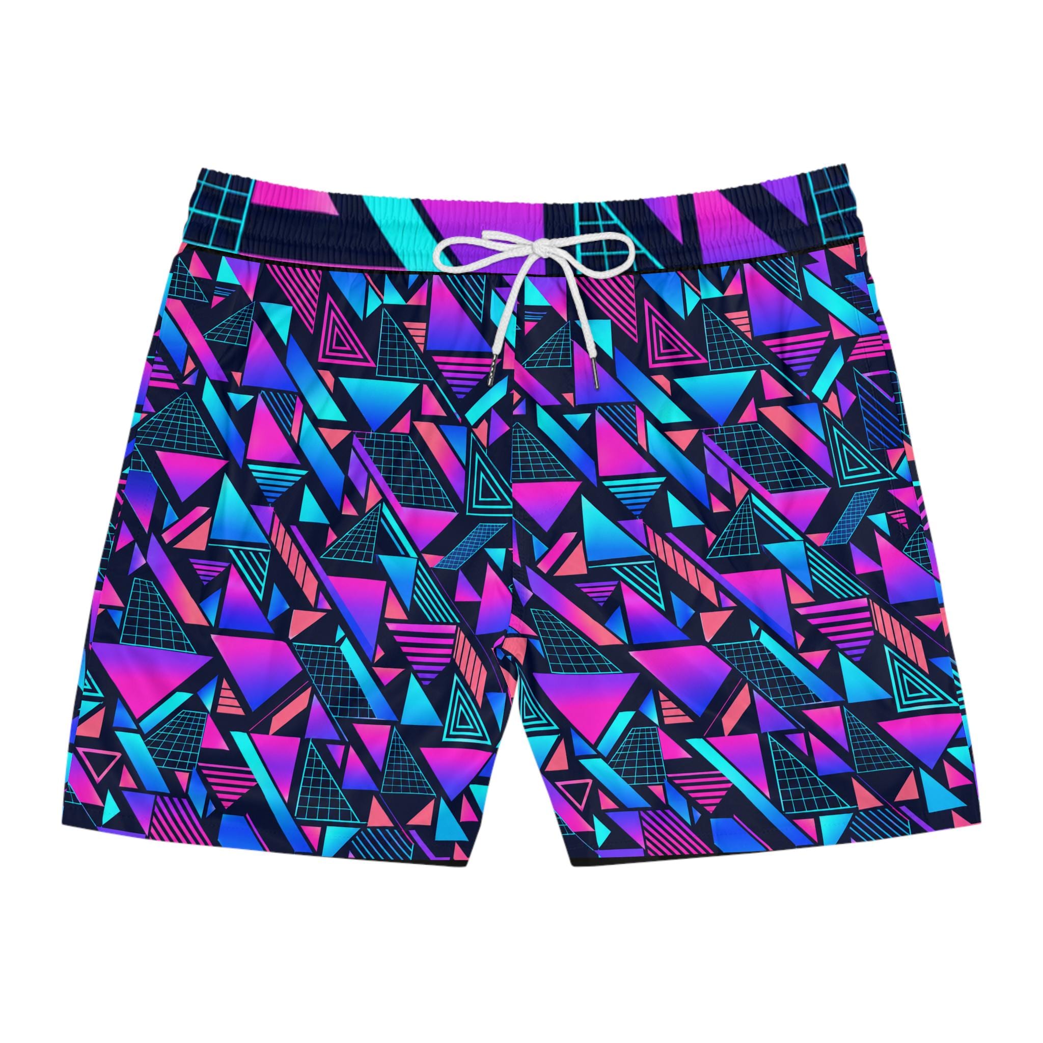 Neon 80s Surf Shorts - Etsy