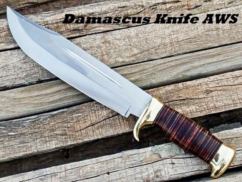 Crocodile Dundee Bowie Knife Custom Handmade D2 Tool Steel Hunting