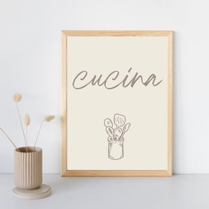 Kitchen Digital Download CUCINA wall art