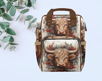 Highland Cow Backpack, so cute and roomy