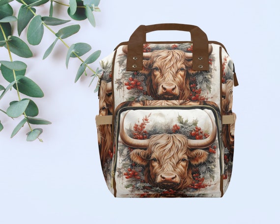 Highland Cow Backpack, so Cute and Roomy - Etsy display picture 2