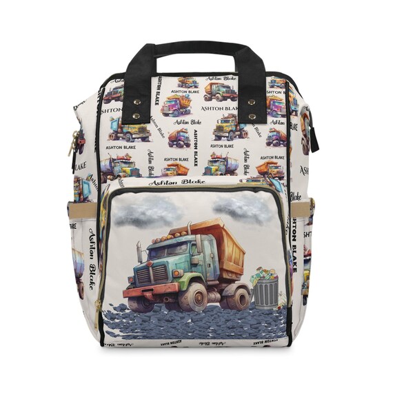 Dumptruck Construction Truck Backpack Diaper Bag Birthday