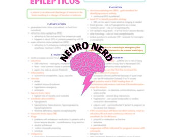 Status Epilepticus Verpleegkundige opmerkingen